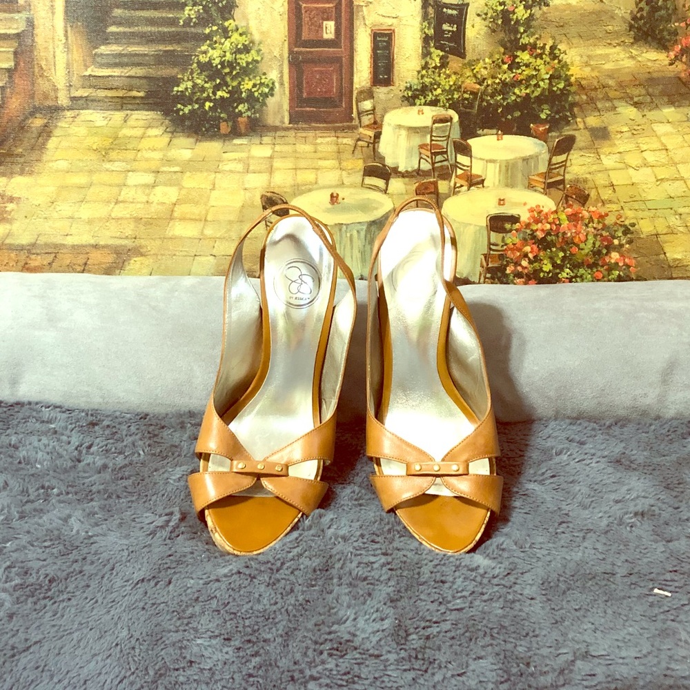 Jessica Simpson open toe heels